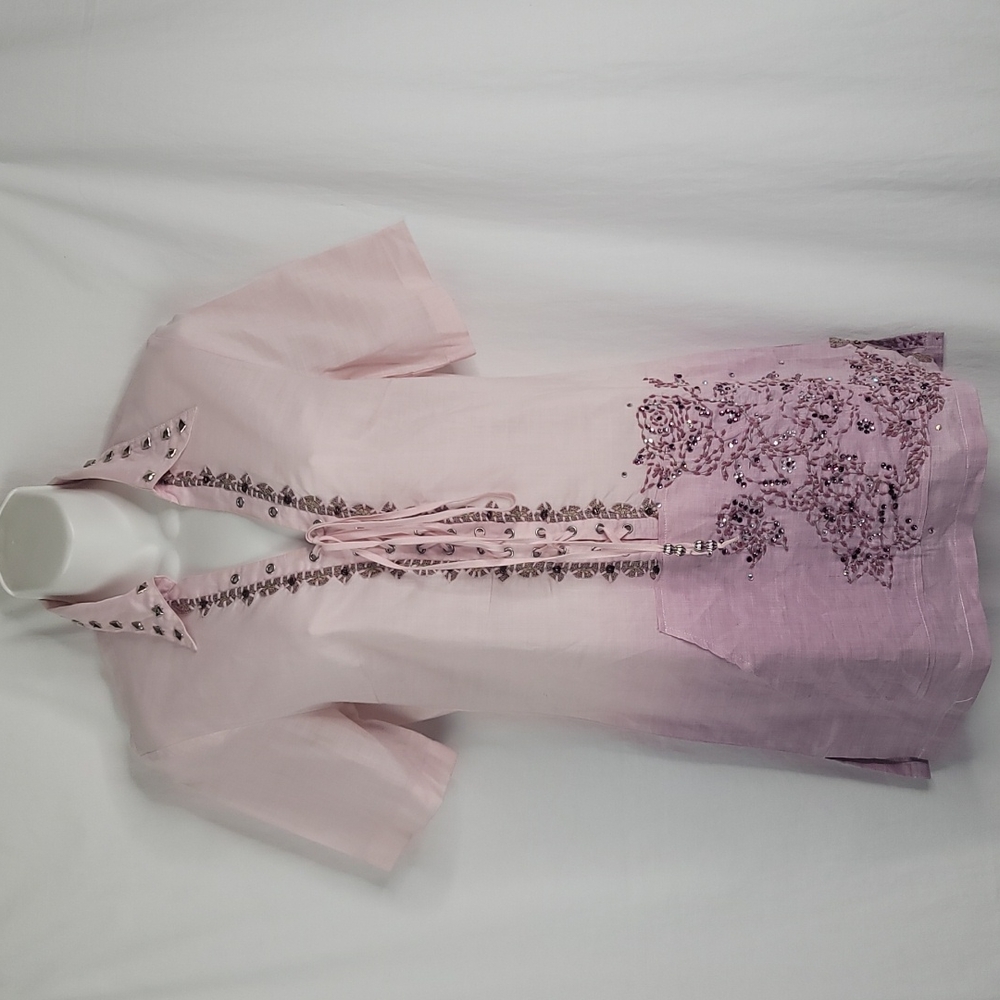 Spice and Roses pink long tunic or short dress sz Small